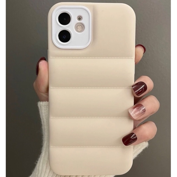 Beige Puffer IPhone Case - Picture 2 of 4